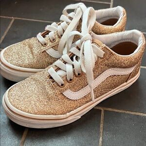 Vans Kids Sparkling Gold Sneakers